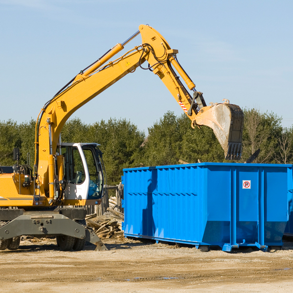 are there any restrictions on where a residential dumpster can be placed in Vista Missouri